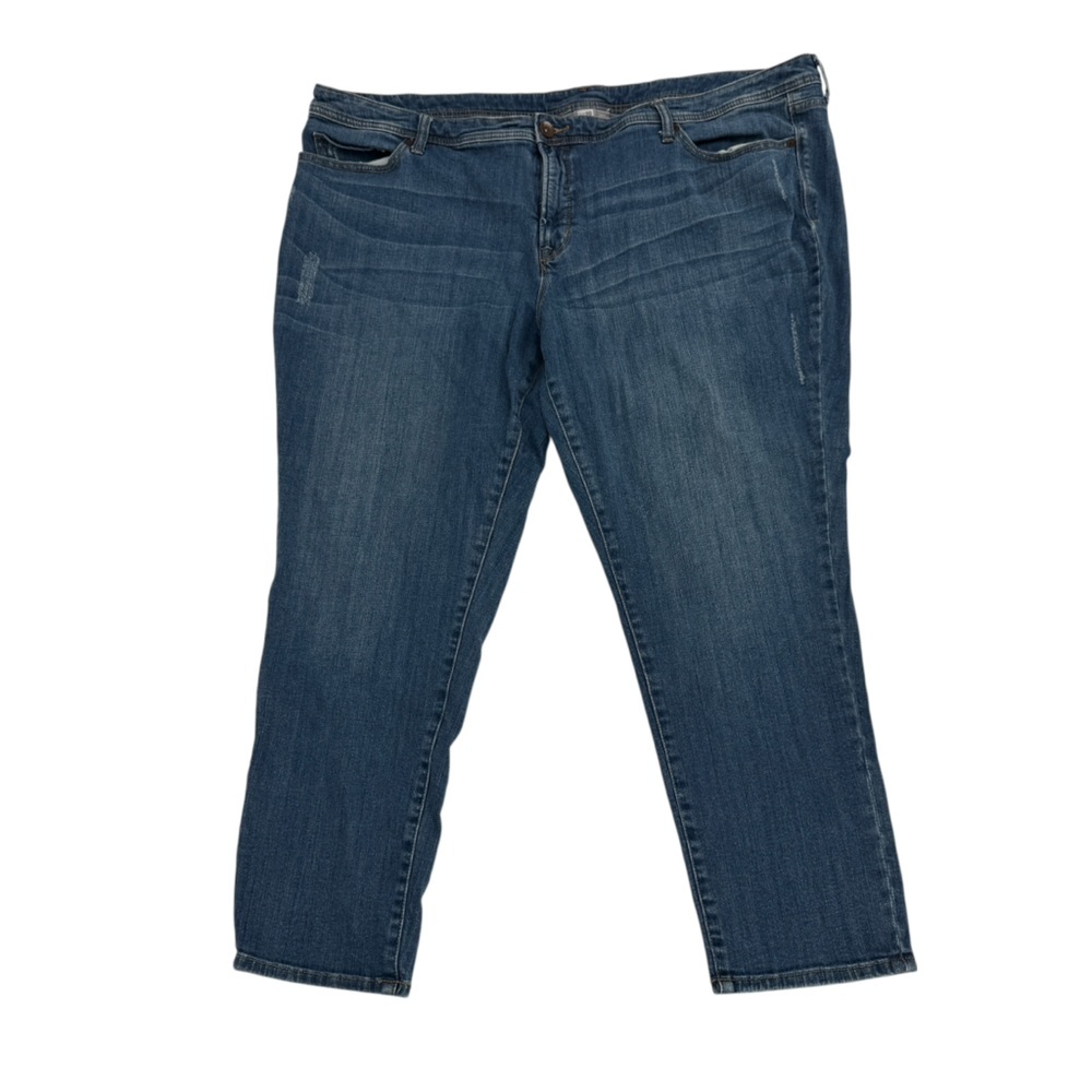 JCPenney Straight Leg Plus Size Distressed Jeans Size 24W Women’s